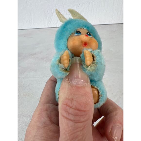 Vintage 1980 Bunny Doll Clip On Pencil Gripper Hugger - Picture 6 of 8